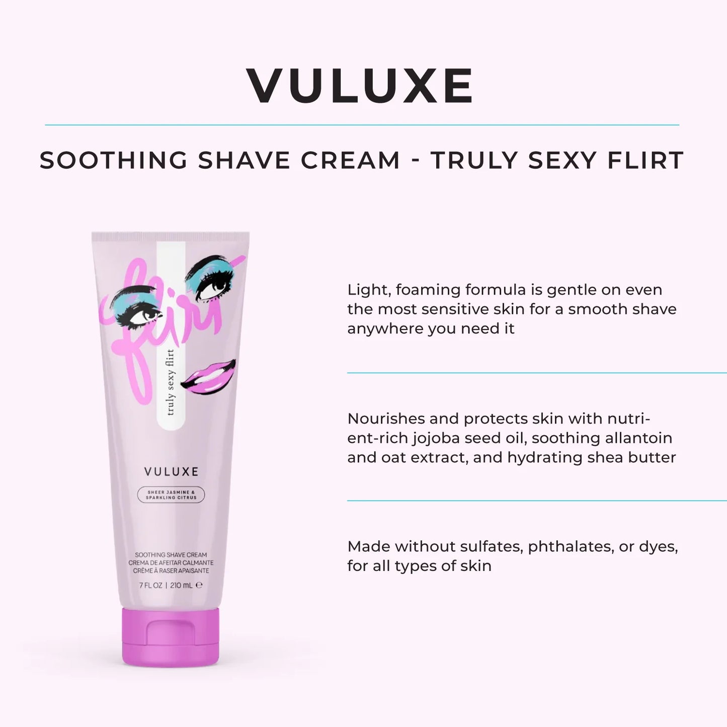 Coochy Vuluxe Conditioning Shave Cream - Truly Sexy Flirt  - IN STOCK - 6 LEFT! - Pure Romance