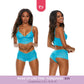 Woke Up Like This - Blue Bralette and Boy Shorts Lingerie - Turquoise - 6 LEFT! - VALGINA.com