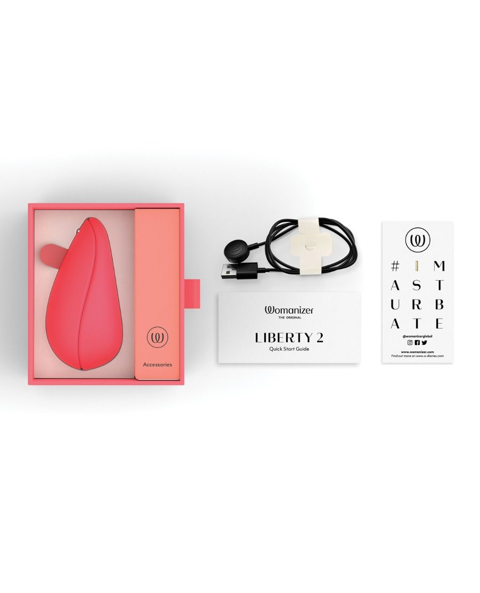 Womanizer Liberty 2 - Vibrant Rose or Dark Petrol - in stock www.VALGINA.com 