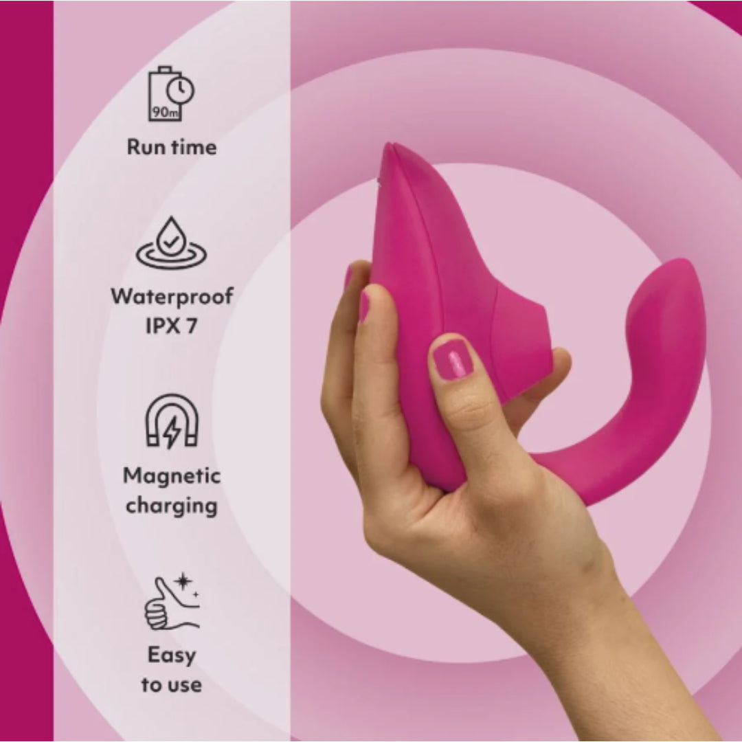 Womanizer Blend- Vibrant Rose - The soul sucker 5000 best adult toy ever www.VALGINA.com 