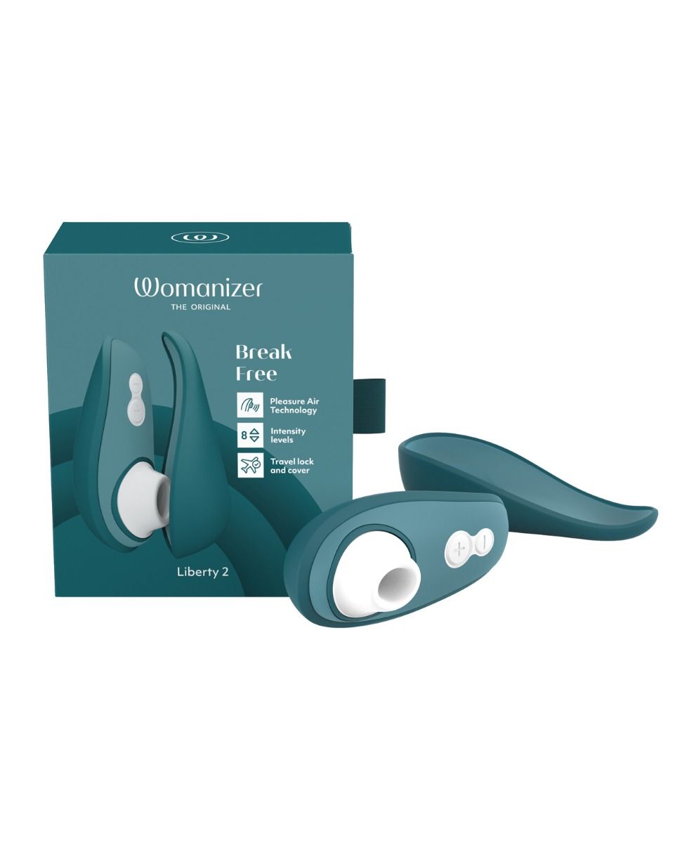 Womanizer Liberty 2 - Vibrant Rose or Dark Petrol - in stock www.VALGINA.com 