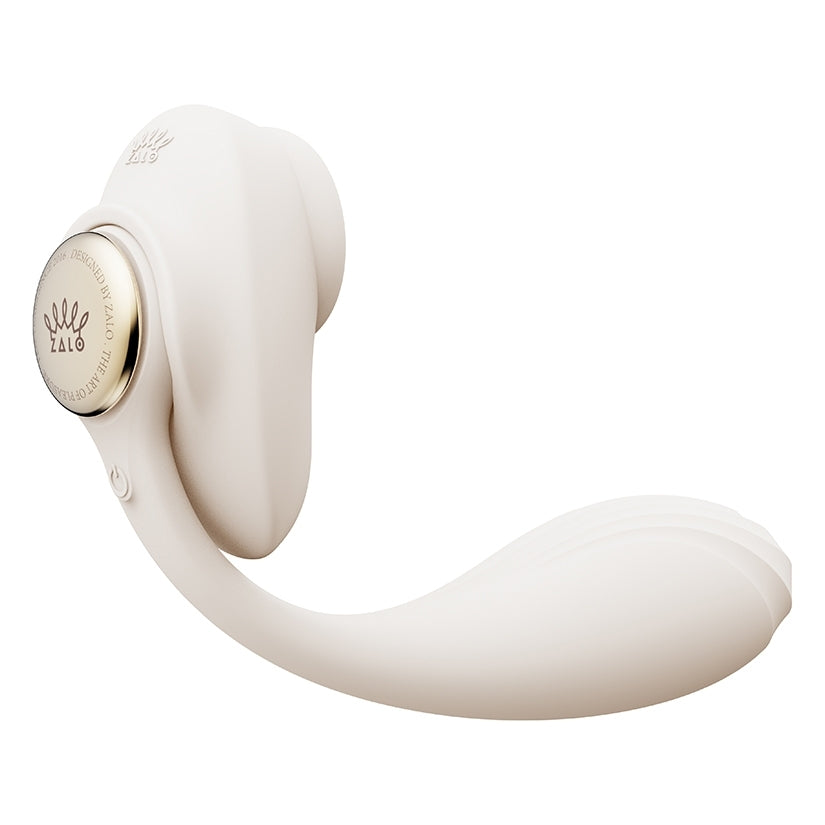 ZALO DEYA wearable smart dual vibrator in ivory white