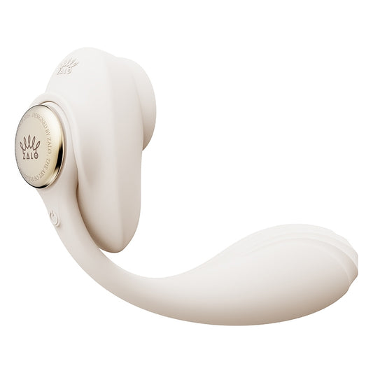 ZALO DEYA wearable smart dual vibrator in ivory white