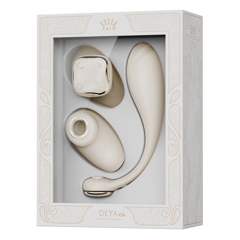 ZALO Aurora DEYA wearable vibrator with remote and accessories