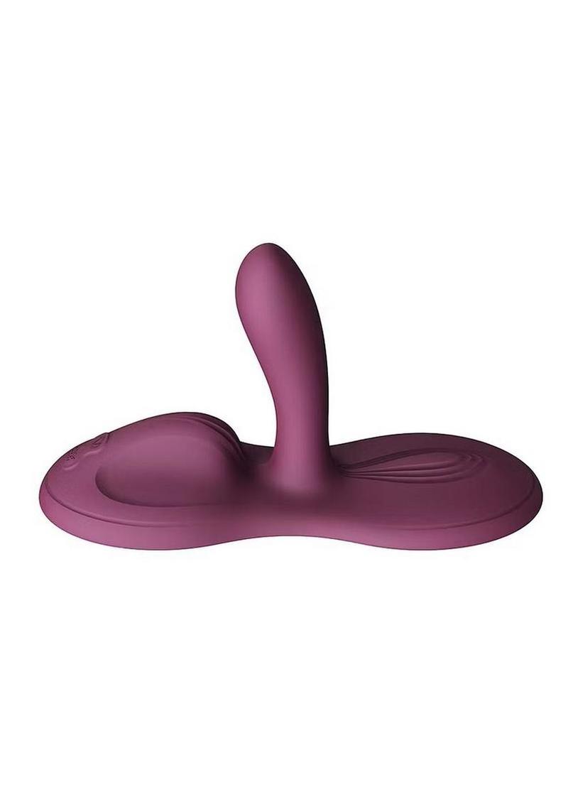 ZALO Flora rechargeable silicone grinder pad vibrator, purple - ValGina.com