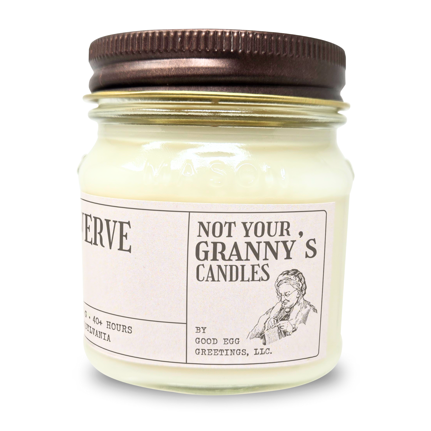 Mom's Last Nerve Oh Look It's On Fire! - Funny Gift For Mom - 8oz Soy Wax Candle