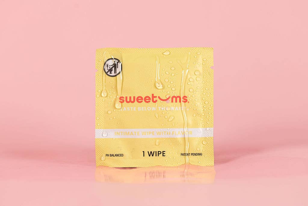 Pina Colada Flavored PH Balanced Intimate Wipes Feminine Wipes for women Sweetums www.VALGINA.com 
