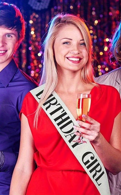 Birthday Girl Glitter Sash - Silver, Golden or Black "It's My F*king Birthday" - VALGINA.com