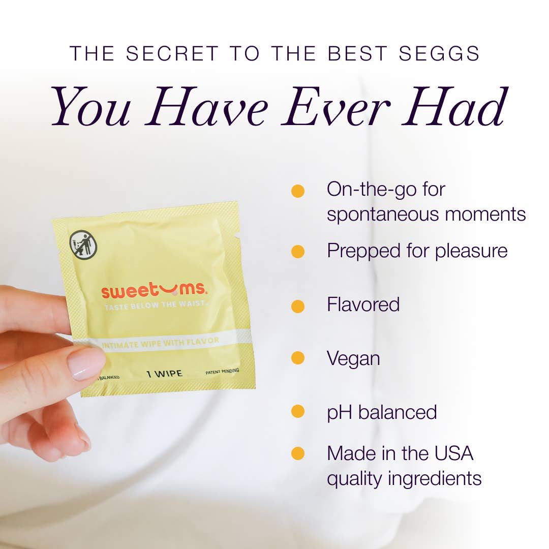 Pina Colada Flavored PH Balanced Intimate Wipes Feminine Wipes for women Sweetums www.VALGINA.com 