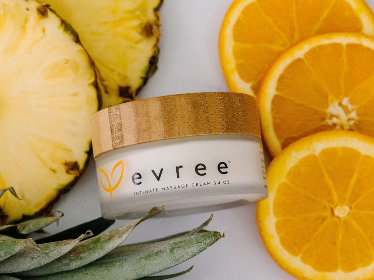 Evree All Over Intimate Massage Cream - Coconut Lime or Pineapple Orange