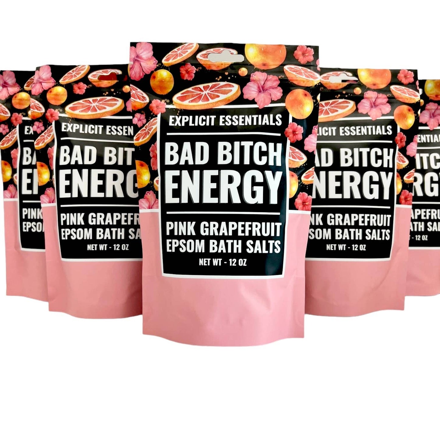 Sweary Bath Salts for Stress Relief – Premium Epsom Salt Soaks (12oz Bag) - Funny - 4 Different Scents