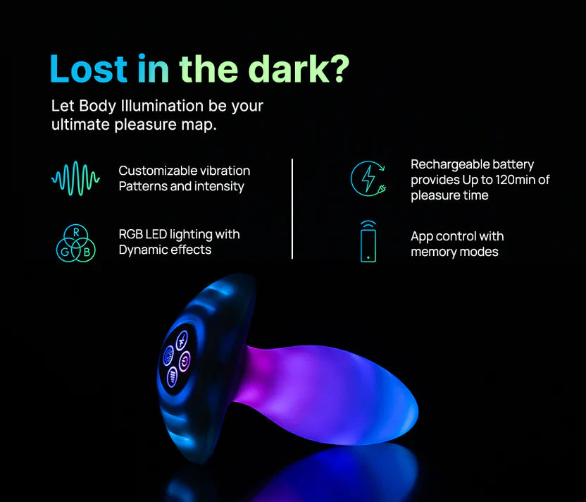 Illumination The Plug - App-Controlled LED Light Up Glow - VALGINA.com