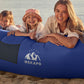 Inflatable couch lounger chair inflated and ready to use at the campsite - ValGina.com