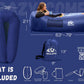 Inflatable lounger couch reclining outdoors - lightweight 3.6 lb chair - ValGina.com