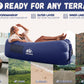Air-filled inflatable lounger sofa with included inflator pump - portable couch - ValGina.com