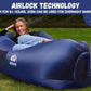 Lifestyle photo of inflatable lounger couch outdoors with friends - ValGina.com
