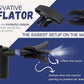 Compact inflatable lounger chair packs down small for travel and outdoor adventures - ValGina.com