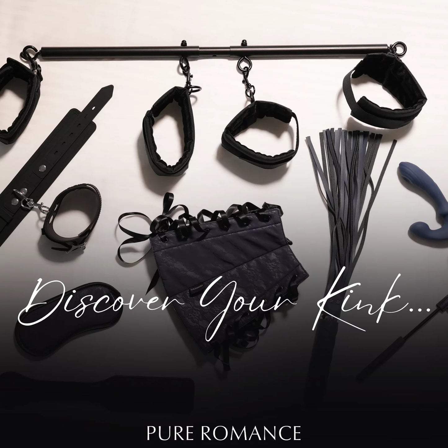 Hits The Spot Flogger Vibrator in stock Pure Romance 50 shades vegan leather spanking www.VALGINA.com 