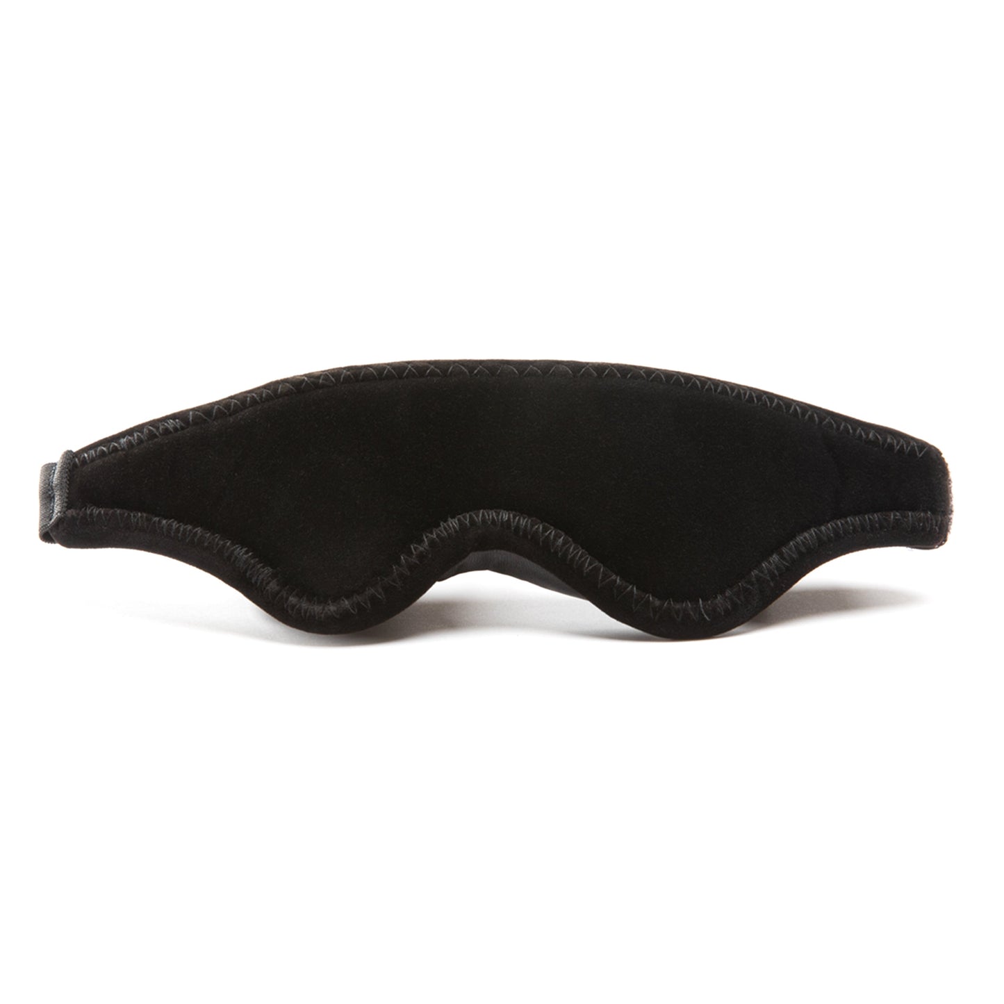 Black sleep mask on a white background