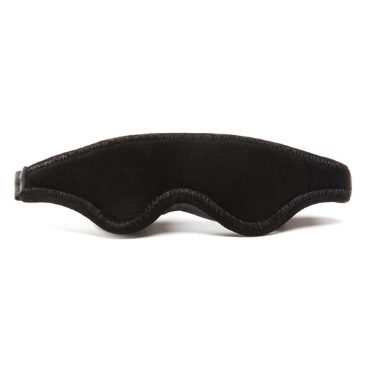 Black sleep mask on a white background