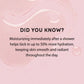 Pink background with moisturizing text overlay. lustra body dew sweet temptation sweet temptation pure romance www.VALGINA.com 