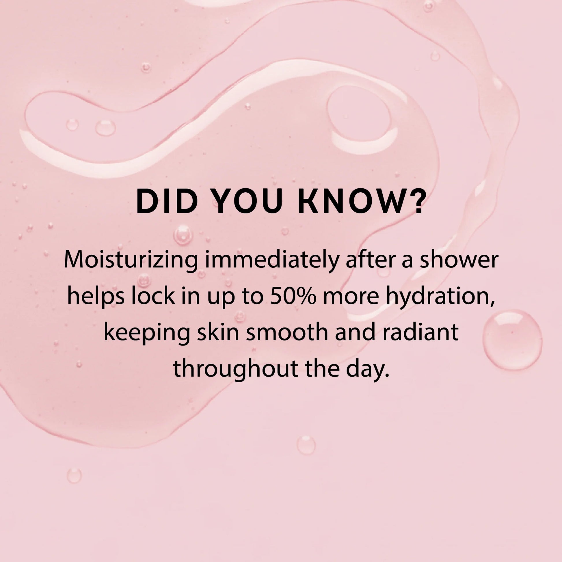 Pink background with moisturizing text overlay. lustra body dew sweet temptation sweet temptation pure romance www.VALGINA.com 