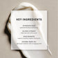 Product packaging with key ingredients listed on a beige background. no funks given full body deodorant niacinimide feminine odor www.VALGINA.com 