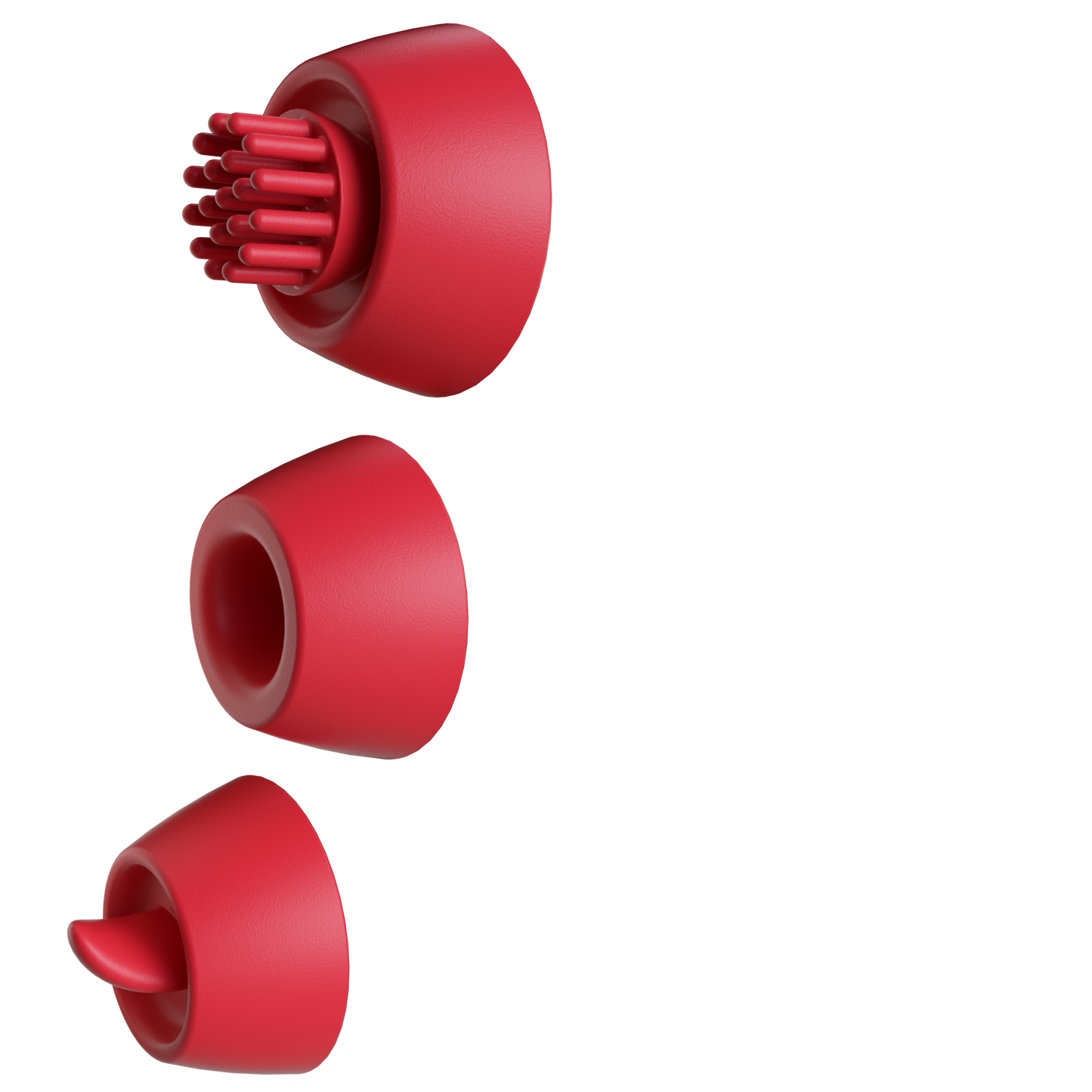 Pod of Pleasure pod with four interchangeable heads to make 4 toys in one - tiny discreet and the most popular viral toy right now  - red Lavender Purple - NEW! - VALGINA.com