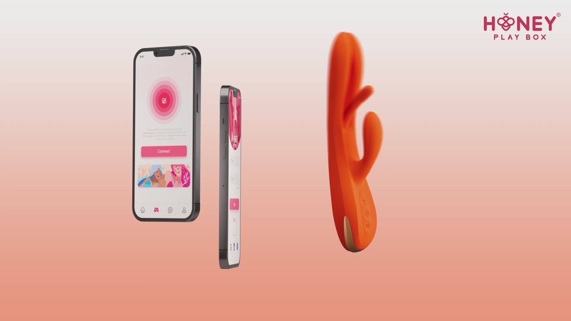 Trillux Terri Rabbit Vibrator by Honey Play Box trillux www.VALGINA.com finger tapping vibe 