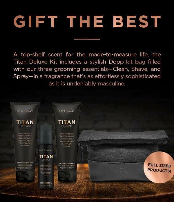 Titan Clean shampoo and shave cream set by Pure Romance