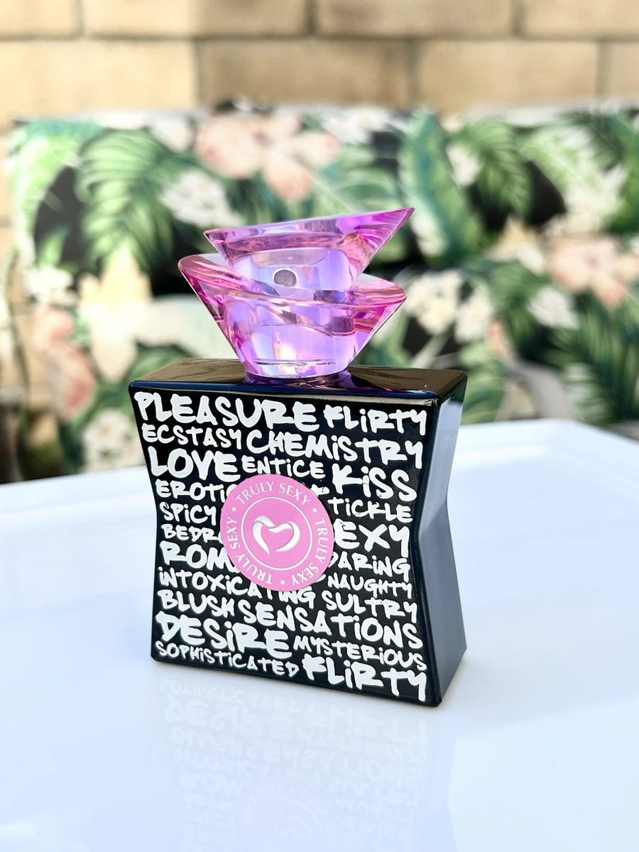 Truly Sexy pheromone perfume bottle, front view - ValGina.com