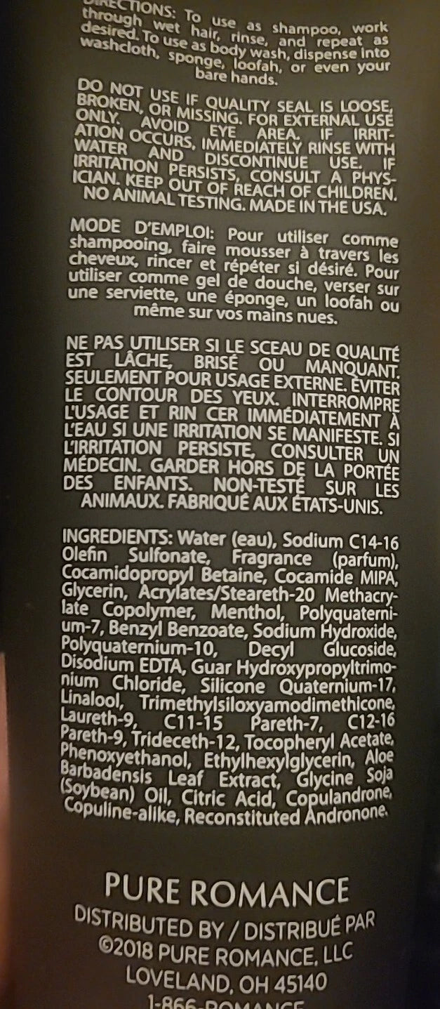 Titan Clean pheromone shampoo body wash for men - 8 oz