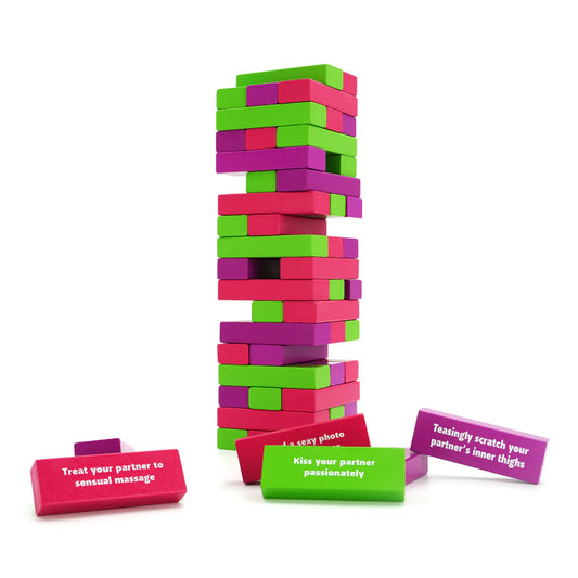 Couples Tower of Pleasure Game – flirty stacking game for date night, VALGINA.com