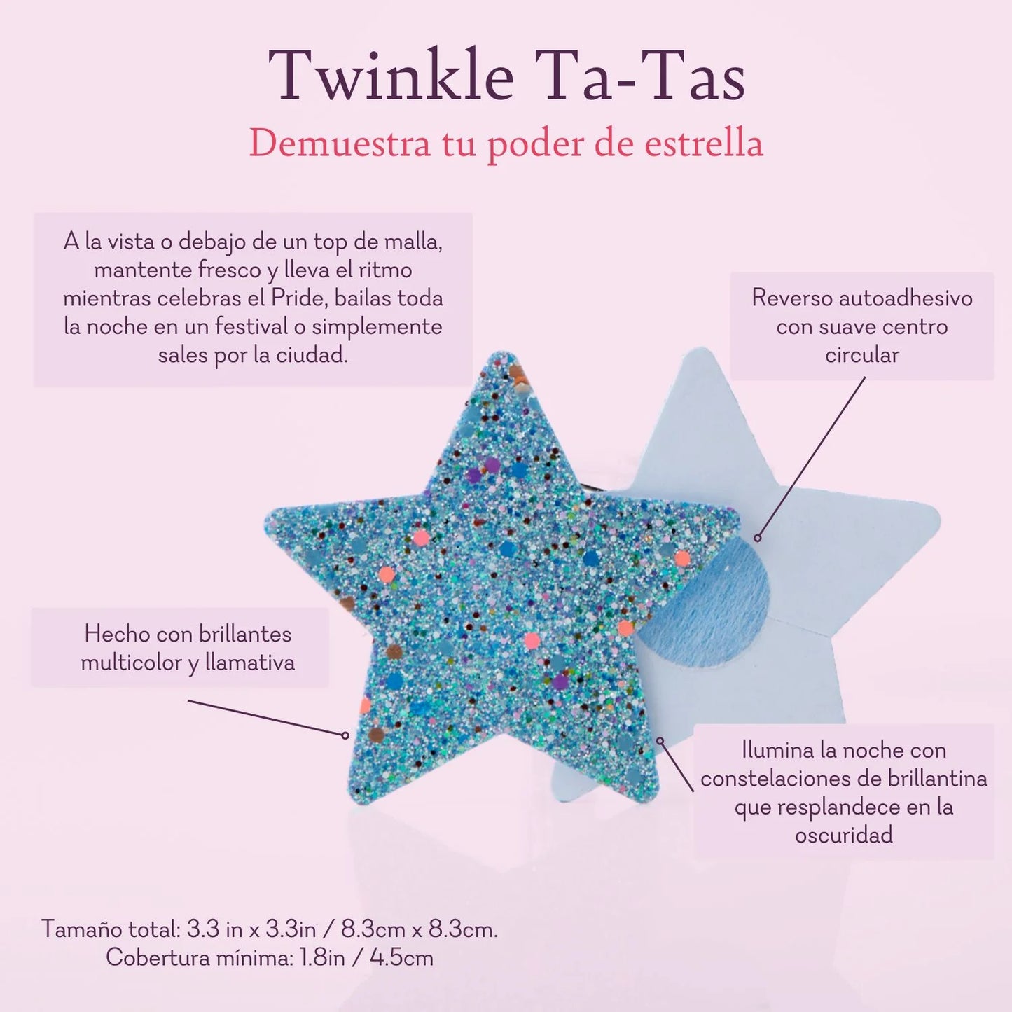 Twinkle Ta-Ta's - Glow in the Dark Nipple Pasties - IN STOCK - 3 LEFT! - Pure Romance