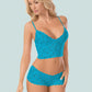 Woke Up Like This - Blue Bralette and Boy Shorts Lingerie - Turquoise - 6 LEFT! - VALGINA.com