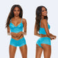 Woke Up Like This - Blue Bralette and Boy Shorts Lingerie - Turquoise - 6 LEFT! - VALGINA.com