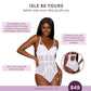 Isle Be Yours - Pearl White Bodysuit Lingerie - 3 LEFT! - VALGINA.com