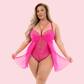 Twice As Nice - Teddy Babydoll Hybrid Lingerie - 6 LEFT! - VALGINA.com