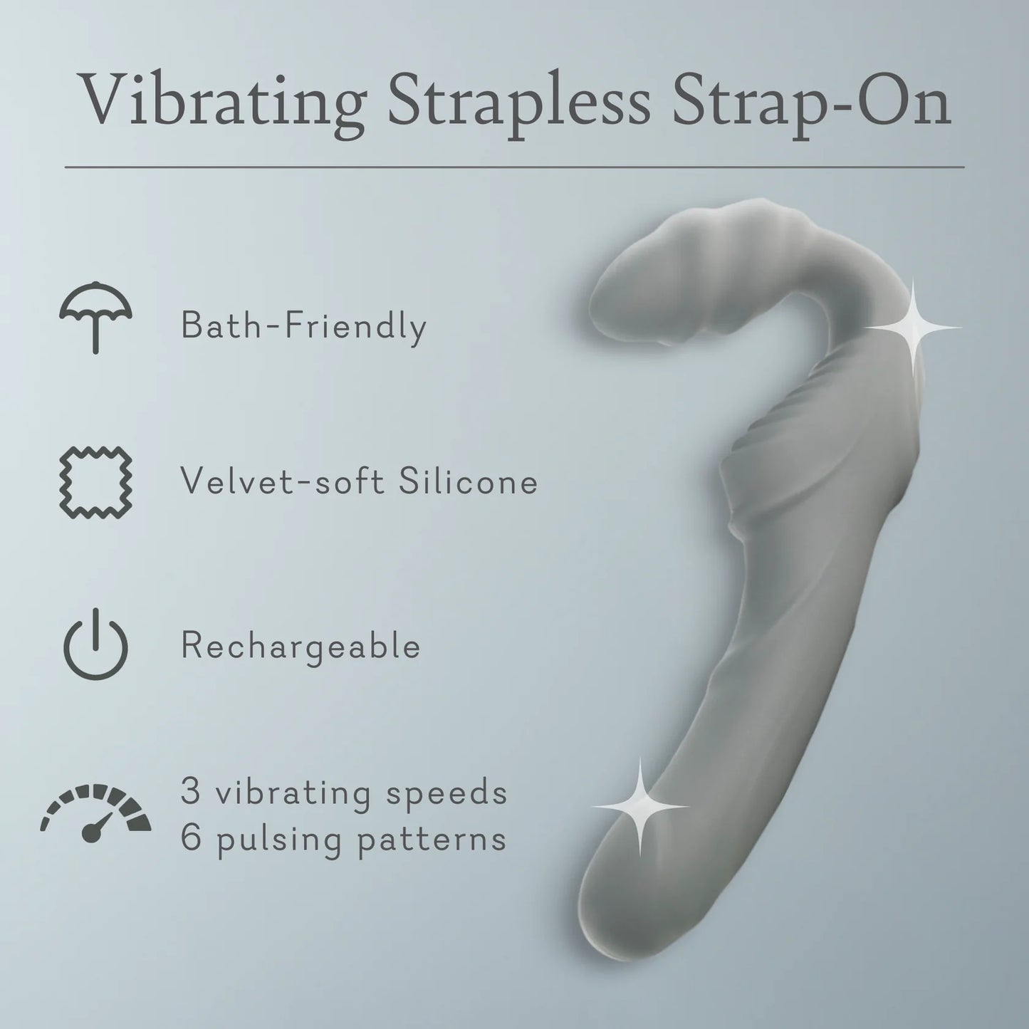Vibrating Strapless Strap-On - IN STOCK - 8 LEFT! - Pure Romance