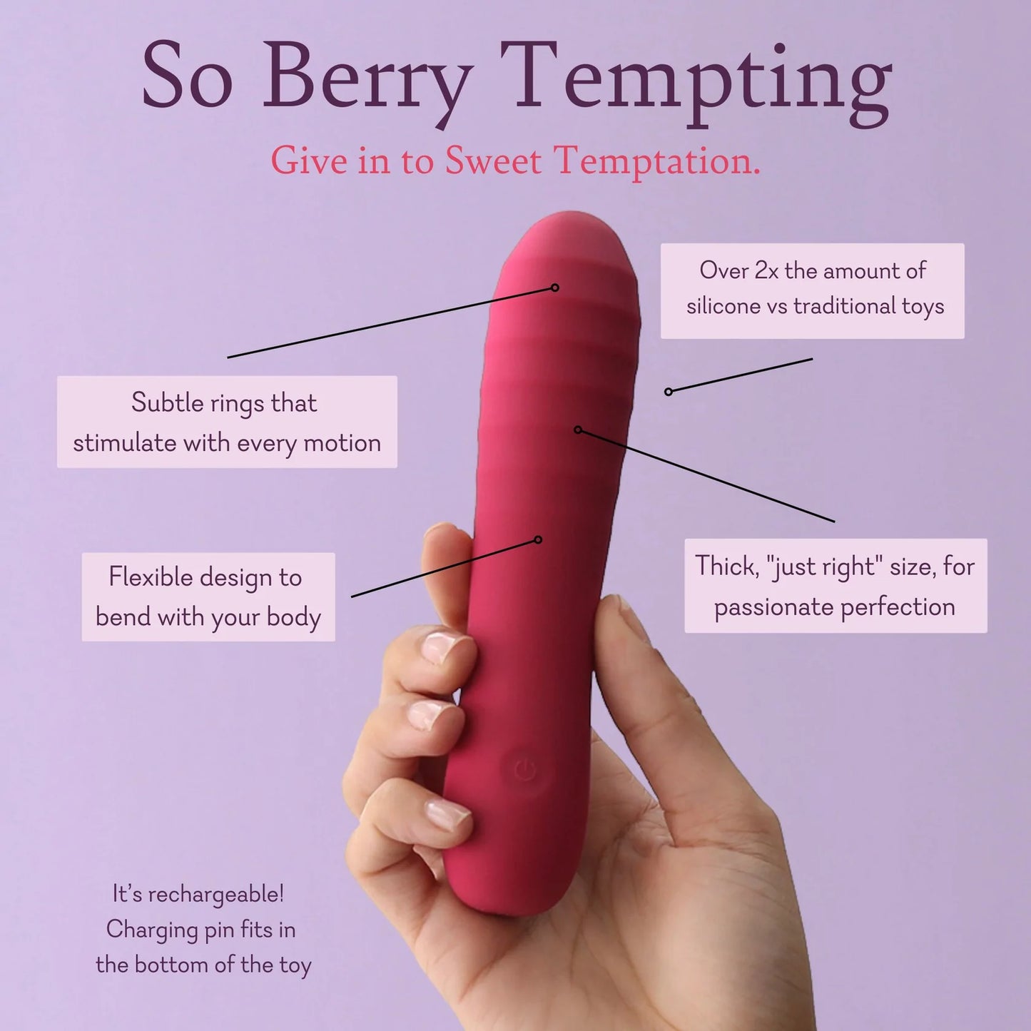 So Berry Tempting - Real Feel Technology! - IN STOCK - 9 LEFT! - Pure Romance