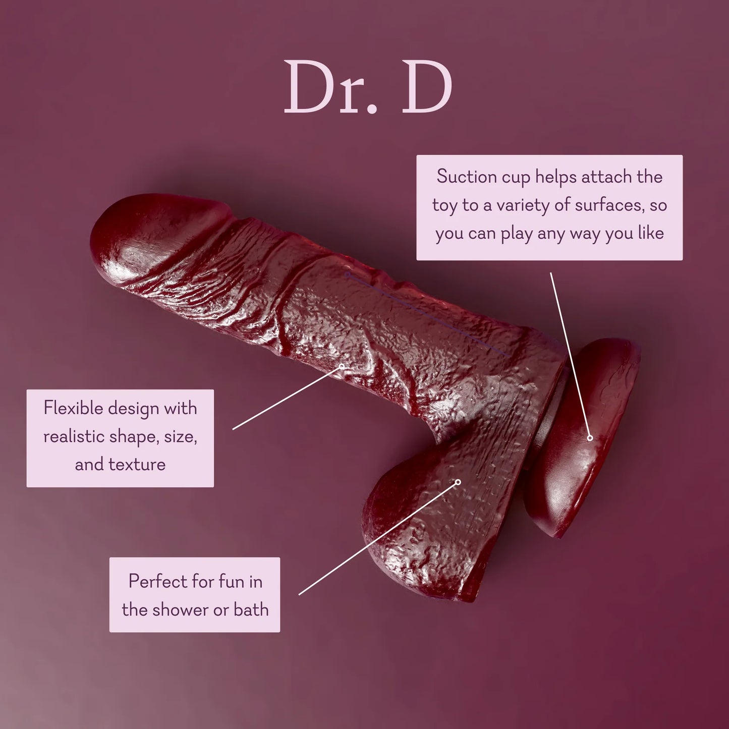 Dr. D Dildo - IN STOCK - 1 LEFT! - Pure Romance